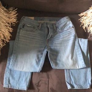 Light blue skinny Abercrombie kid jeans